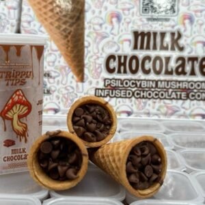 Trippy Tips mushroom Cones Milk Chocolate