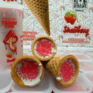 Trippy Tips Mushroom Cones Strawberry
